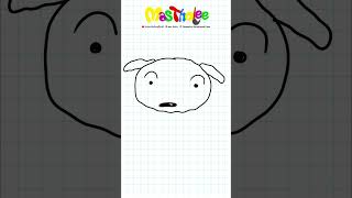 How to draw Crayon Shinchan Shiro howtodraw drawingforkids crayonshinchan fyp [upl. by Clo]