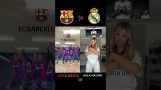 Visca Barca❤️ vs Hala Madrid 🤍 football realmadrid barcelona halamadrid viscabarsa trending [upl. by Enomyar440]