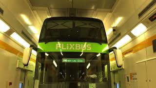 EurotunnelLoading double decker coach onto shuttle trainCalais to Folkestone cross the channelktx [upl. by Naga568]