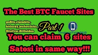 29 Best and trusted BTC faucet sites and you can claim 6k satosi in same way part 1 Dont Miss [upl. by Ellenig989]