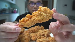 The Best CRISPY CHICKEN TENDERS  STRIPS Recipe [upl. by Fotzsyzrk]