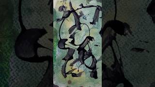 Abstr41107 An abstract painting with Pastels amp acrylic Paints [upl. by Agamemnon]