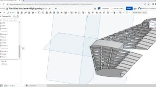 PART 2DESIGN RC AIRCRAFT WING USING CAD SOFTWARE OnShape [upl. by Serilda356]