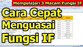 3 Macam Fungsi IF pada Microsoft Excel [upl. by Cletis]