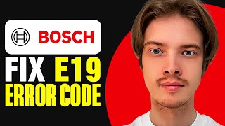 How To Fix The Bosch E19 Error Code Dishwasher [upl. by Tneciv]