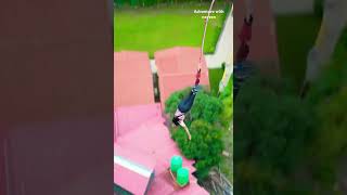 Bungy jumping in rishikeshtrandingshorts bungeejumping youtubeshorts viralshort shortsfeed [upl. by Jahdol729]