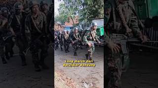 Long march Batujajar Bandung  Cilacap salah satu latihan komando [upl. by Yeltnerb]