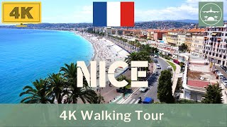 Walking Tour in Nice France Blue Chair to ILoveNICE 4K UHD [upl. by Aleka272]