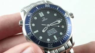 Omega Seamaster Diver 300m JAMES BOND 007 25318000 Professional Luxury Watch Review [upl. by Nahtan705]