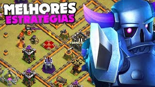 AS 2 MELHORES ESTRATÉGIAS PARA DAR PT EM QUALQUER CV10 NA GUERRA NO CLASH OF CLANS [upl. by Halvaard]