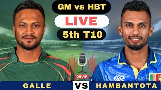 Live GM vs HBT  Galle Marvels vs Hambantota Bangla Tigers Live Match Lanka T10 Super League 2024 [upl. by Adnilra207]