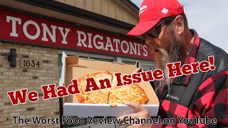 Tony Rigatonis Pizza Review New Pizzeria foodie honestfoodreviews 519 [upl. by Sukramaj]