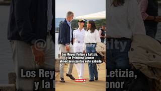 Los Reyes Felipe y Letizia y la Princesa Leonor juntos este sábado felipeyletizia leonor españa [upl. by Bensky720]