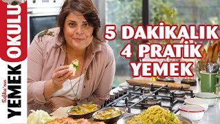 5 Dakikada Hazırlanan 4 Pratik Yemek Tarifi  Nohut ve Fasulyeyle Burritodan Zeytinyağlıya Kadar [upl. by Lekim]