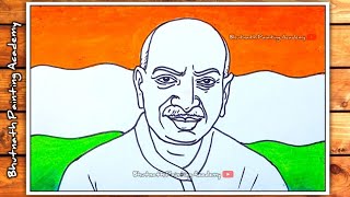 K kamarajar drawing with oil pastels colorfreedom fighters paintingகாமராஜர் ஓவியம் [upl. by Naitsirt]