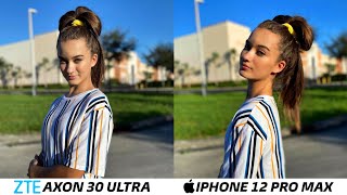 ZTE Axon 30 Ultra vs iPhone 12 Pro Max Camera Test [upl. by Ihab]