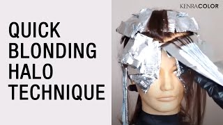 Quick blonding halo technique amp tips on salon solutions to athome hair color problems  Kenra Color [upl. by Jeanelle]