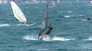 Windsurfing Malcesine Lake Garda  01092024 [upl. by Mccomb]