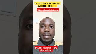 DV LOTTERY 2026 Official Website for Entry dvlottery dv dv2026 [upl. by Ssor634]