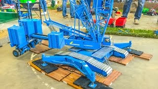 Stunning GIANT RC crane builds a wind power plant [upl. by Jakoba]