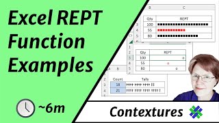 Repeat Text with Excel REPT Function [upl. by Druce248]