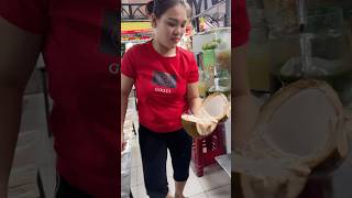 Enjoying coconut beer and coffee at Tiem Cafe at Dong Ba Market in Hue Vietnam [upl. by Nevets]