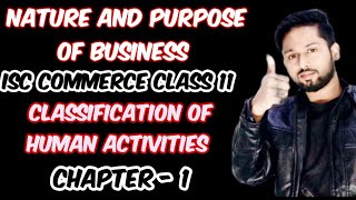 Classification of human activitiesEconomic Activity and Non Economic ActivityISC Commerce Class 11 [upl. by Primrose]