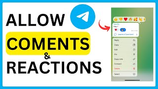 How to allow comments and reactions to the telegram channel  Add discussion tutorial [upl. by Berkie366]