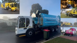 Blacktown Garbage Trucks SL01393 645 SL01391 641 SL01397  Double Garbo [upl. by Candis]