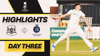 HIGHLIGHTS  Gloucestershire v Middlesex  Day Three  Higgins amp Holden hit centuries for visitors [upl. by Aikas429]