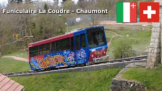 Funiculaire La Coudre – Chaumont  April 2024 4K switzerland funicular neuchatel [upl. by Aleras944]