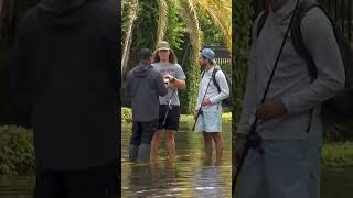 Florida man goes fishing in the street just a day after Hurricane Milton floridaman [upl. by Fridlund]