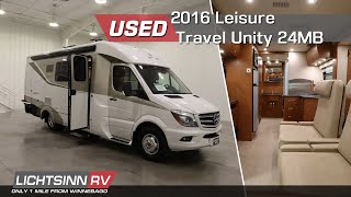 Used 2016 Leisure Travel Unity 24MB  Class C Diesel Motorhome  LichtsinnRVcom [upl. by Jeno157]