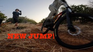 Backyard Trail Building EP 3 New Massive Jump [upl. by Aleb]