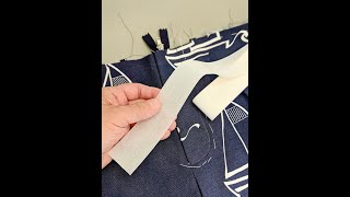 Constructing a waistband with BanRoll interfacing [upl. by Ikuy407]