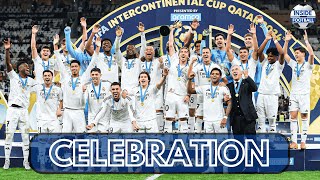 Real Madrid Lift Intercontinental Cup 2024  Full CELEBRATION [upl. by Aryhs485]