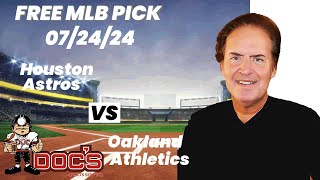 MLB Picks and Predictions  Houston Astros vs Oakland Athletics 72424 Free Best Bets amp Odds [upl. by Alicirp]