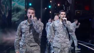 In The Stairwell Air Force Academy Group Sings quotSome Nightsquot Song Americas Got Talent 2017Awesome [upl. by Sig]