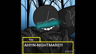 Nightmare X Reader  HideampSeek with Nightmare  Readertale [upl. by Froemming154]