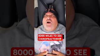 8000 MILES TO SEE CHIROPRACTOR‼️😱 neckpain Chiropractic Trending Short [upl. by Gadmon]