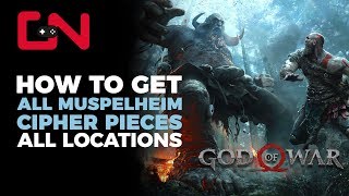 God of War Muspelheim Cipher Piece Locations  Trilingual Trophy part 1 [upl. by Lenoyl]