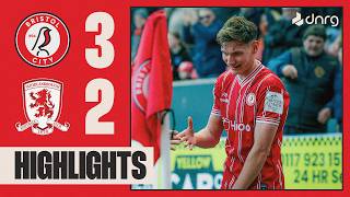 GardnerHickman scores SCREAMER 🚀 Bristol City 32 Middlesbrough  Highlights [upl. by Maighdlin]