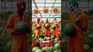 Brawlstar Rank 28 💪 Prison watermelon 🍉 Artist 🎯spiderman brawlstars marvel dc avengers [upl. by Eilesor]