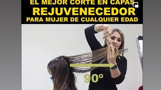 El mejor corte en capas rejuvenecedor para mujer de cualquier edad Hairtrendy  Betty Lazcano [upl. by Hillie]