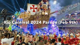 Rio Carnival 2024 Samba School Parade Access Group on Feb 9th [upl. by Ibib]