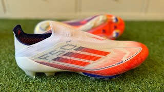 Adidas F50  Elite FGAG Boots Review  On Feet amp Unboxing ASMR 4K [upl. by Nylarat]