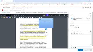 Brightspace Assignment Evaluation Panel Document Preview [upl. by Auqinahc]