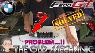 BMW F800GT 2014 REAR SHOCK ABSORBER P2 PROBLEM AND SOLVED 👨‍🔧🏍 [upl. by Teodor]