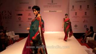 Finest collections of Indian Textile by designers MonaPali at NEDF [upl. by Pepi]