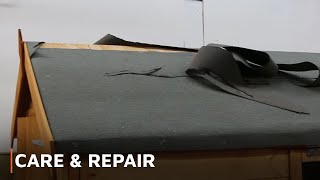 CARE amp REPAIR  How To Fix Damaged Roofing Felt [upl. by Ahsie]